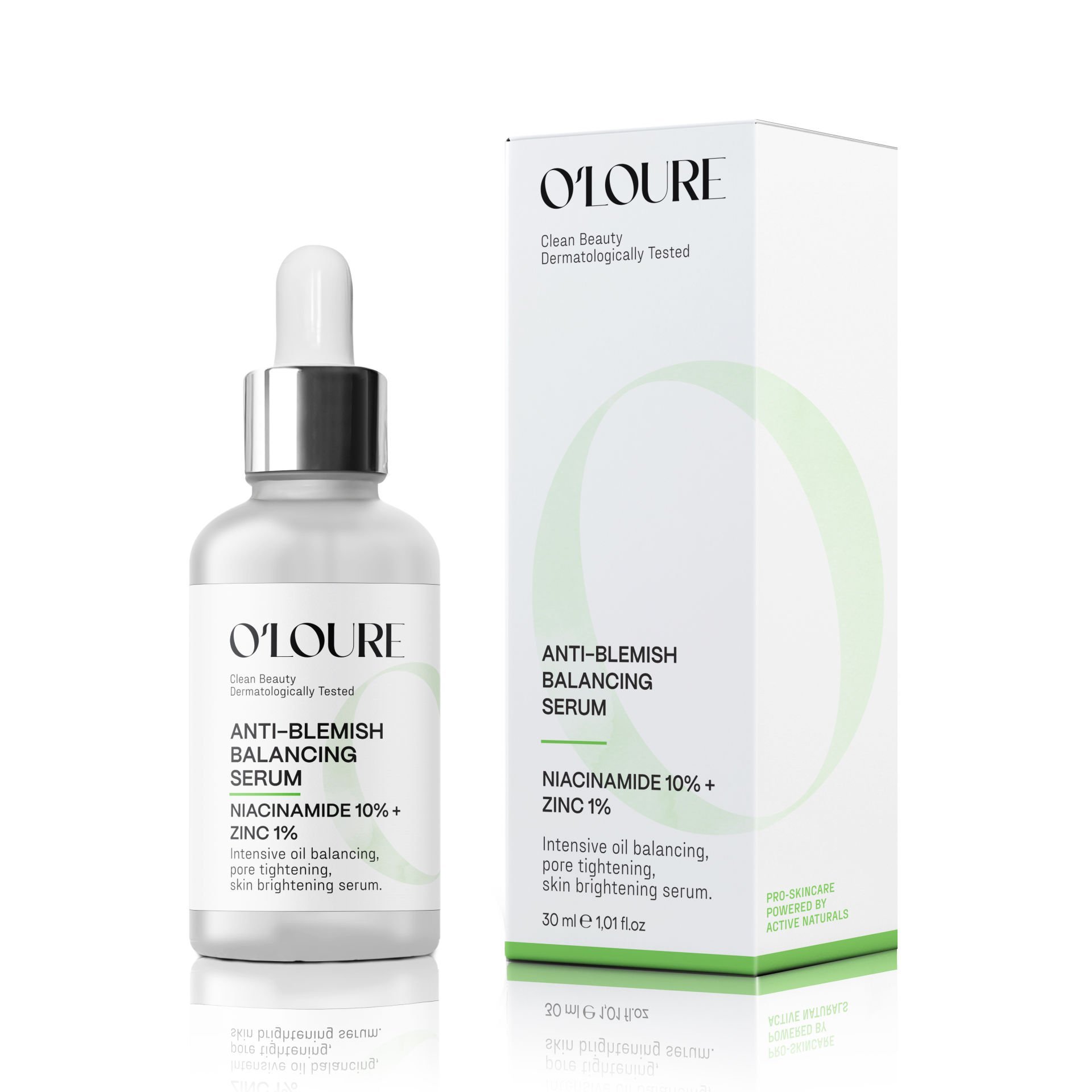 O'LOURE ANTI-BLEMISH BALANCING SERUM - NIACINAMIDE 10 % + ZINC %1